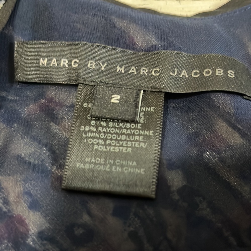 Marc By Marc Jacobs Velvet Devore Puzzle Dress Size 2 - Picture 7 of 13